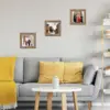 4x4 Picture Frame Rustic Brown for Wall Hanging or Tabletop, Wall Mounting Horizontally or Vertically, 4 x 4 Wall Gallery Poster Photo Frame with Shatter Resistant Plexiglass, Rustic Brown