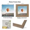 4x4 Picture Frame Rustic Brown for Wall Hanging or Tabletop, Wall Mounting Horizontally or Vertically, 4 x 4 Wall Gallery Poster Photo Frame with Shatter Resistant Plexiglass, Rustic Brown