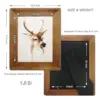 8x10 Picture Frames,Brown Rustic Wood Frame with Glass Front, Display 10x8 inch Photos for Table Top Display and Wall Mounting