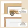Solid Oak Wood Frame - 4x6 Natural Wooden Picture Frames with Real Tempered Glass,Display Pictures 3.5x5 with Mat or 4x6 Without Mat for Wall Decor Art Photo