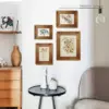 8x10 Picture Frames,Brown Rustic Wood Frame with Glass Front, Display 10x8 inch Photos for Table Top Display and Wall Mounting