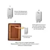 4x6 Picture Frame Wood, Natural Walnut Picture Frame, With Mat, Can Fit 2.5x4.5 Photos, Can Hung or Placed