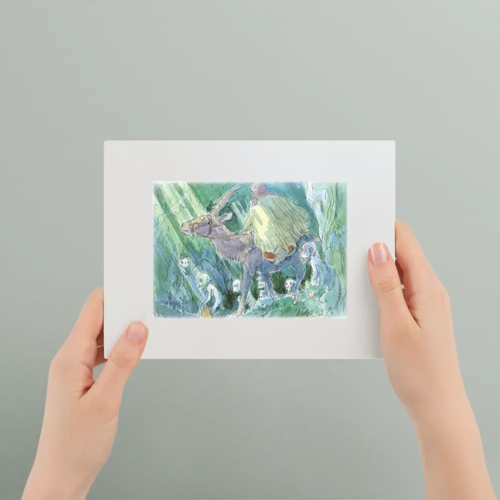 Princess Mononoke （1997）– Watercolor Greeting Cards