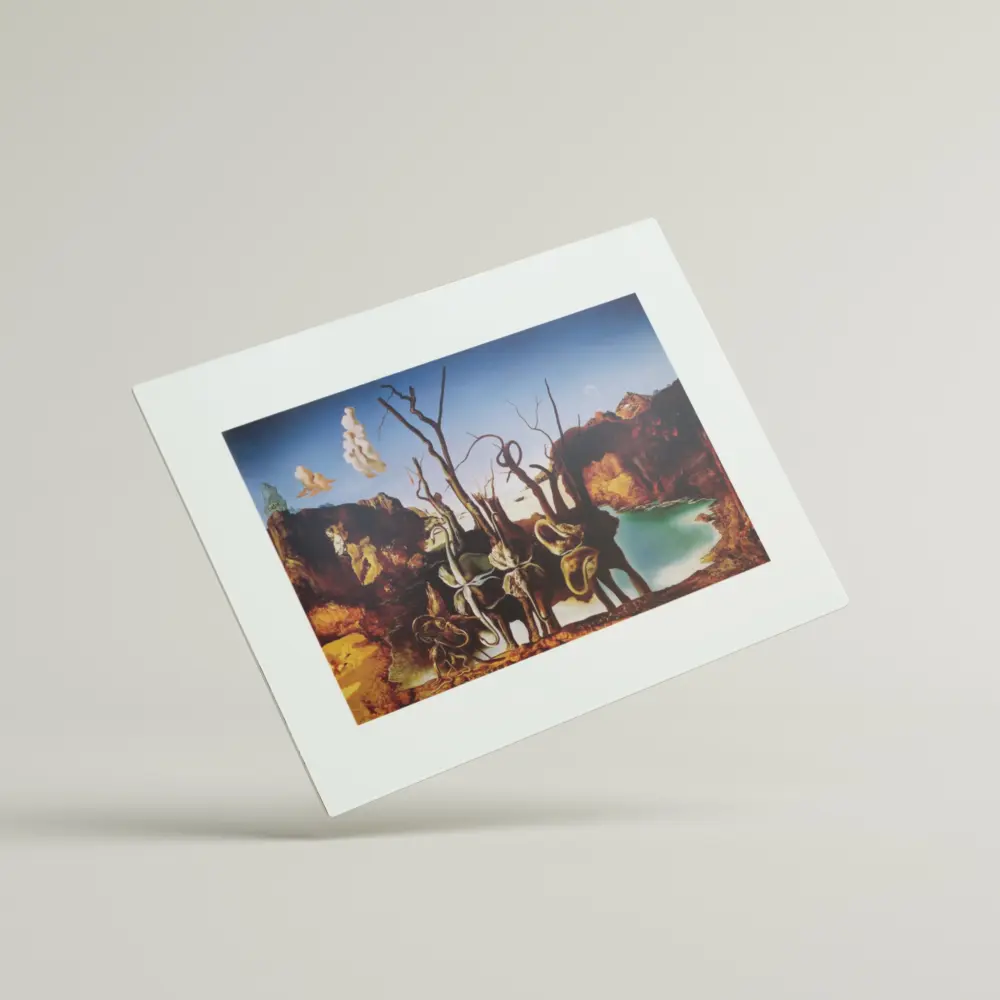 Swans Reflecting Elephants