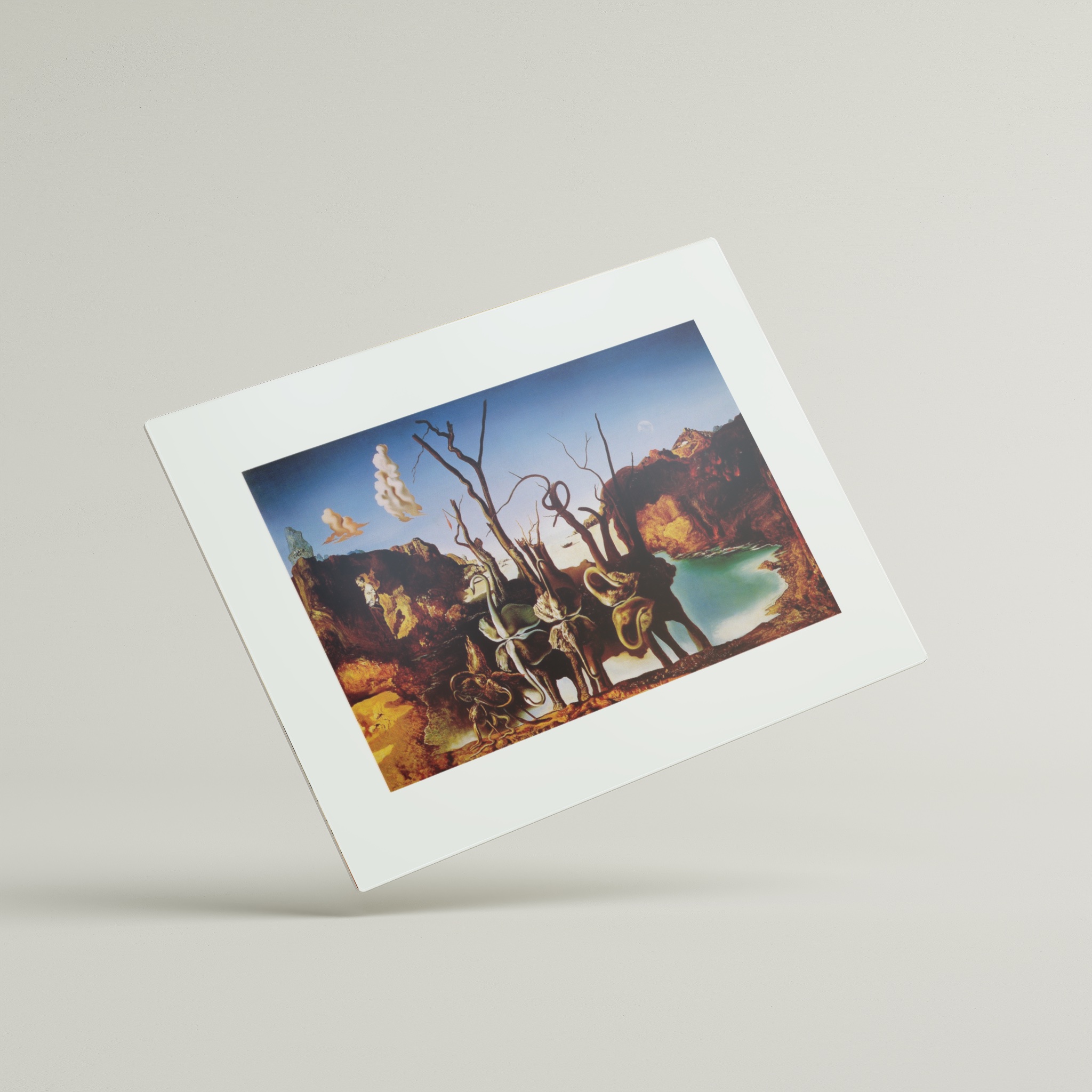 Swans Reflecting Elephants