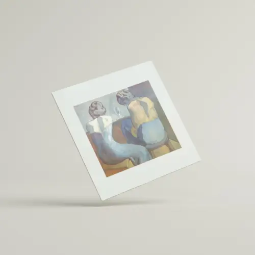 Deux Femmes nues assises de dos