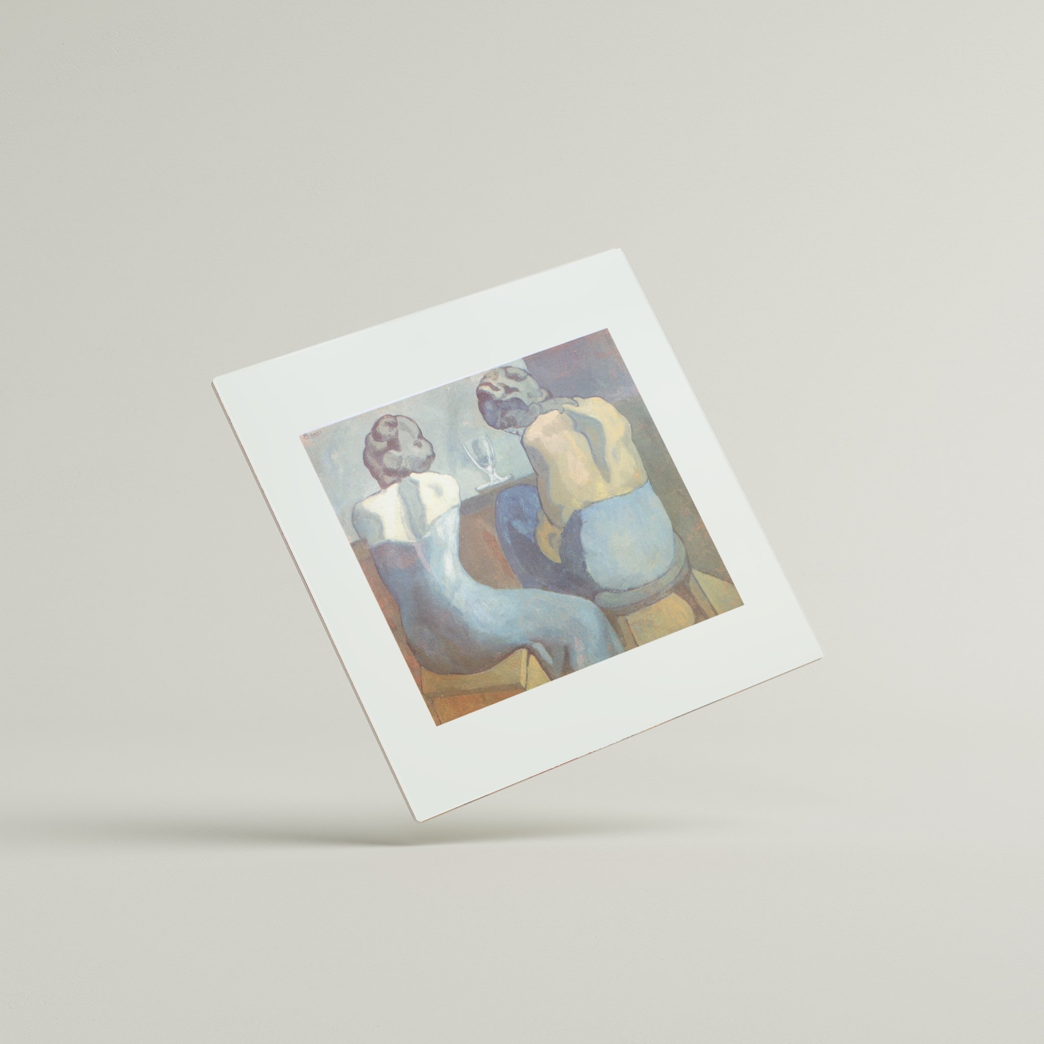 Deux Femmes nues assises de dos