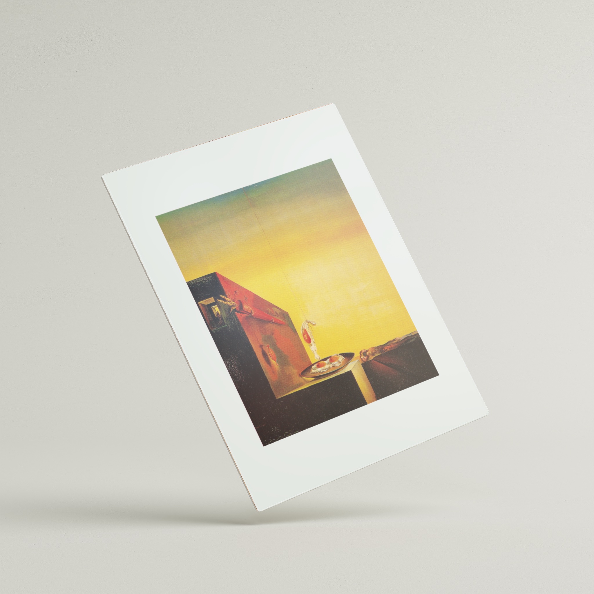 Fried Eggs on a Plate without the Plate