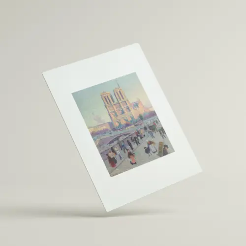 Le Quai Saint - Michel et Notre - Dame