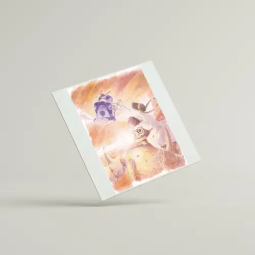 Castle in the Sky （1986）– Watercolor Greeting Cards