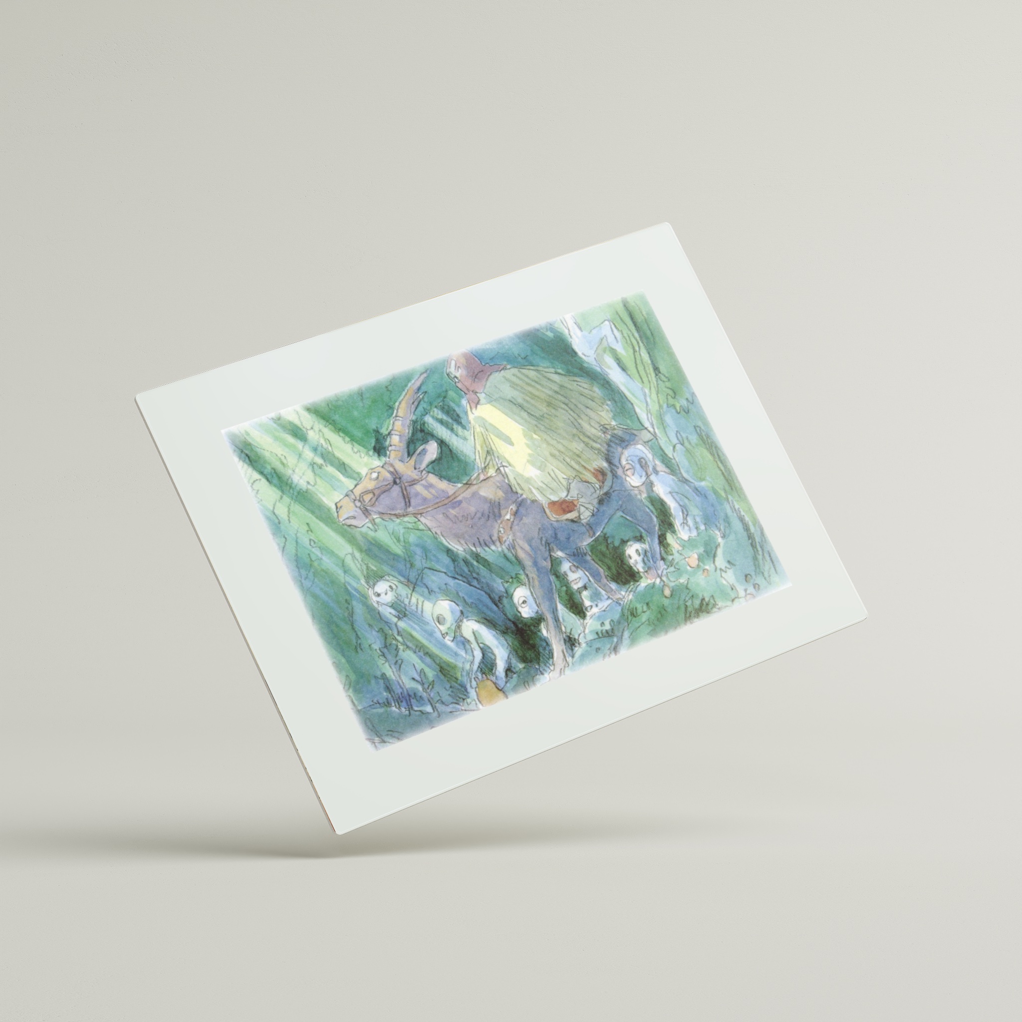 Princess Mononoke （1997）– Watercolor Greeting Cards