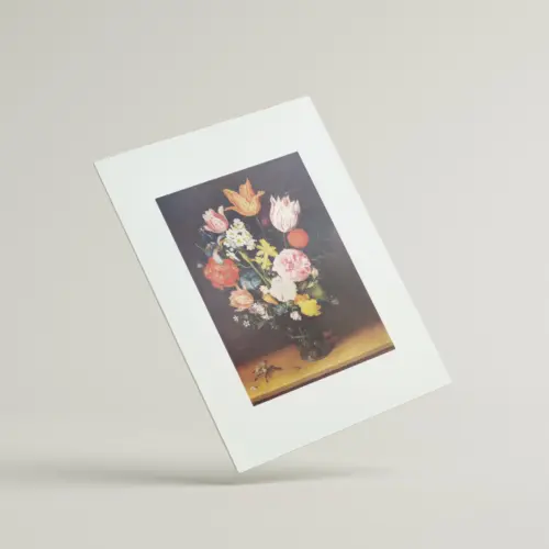 Still Life of Flowers in a Glass Vase