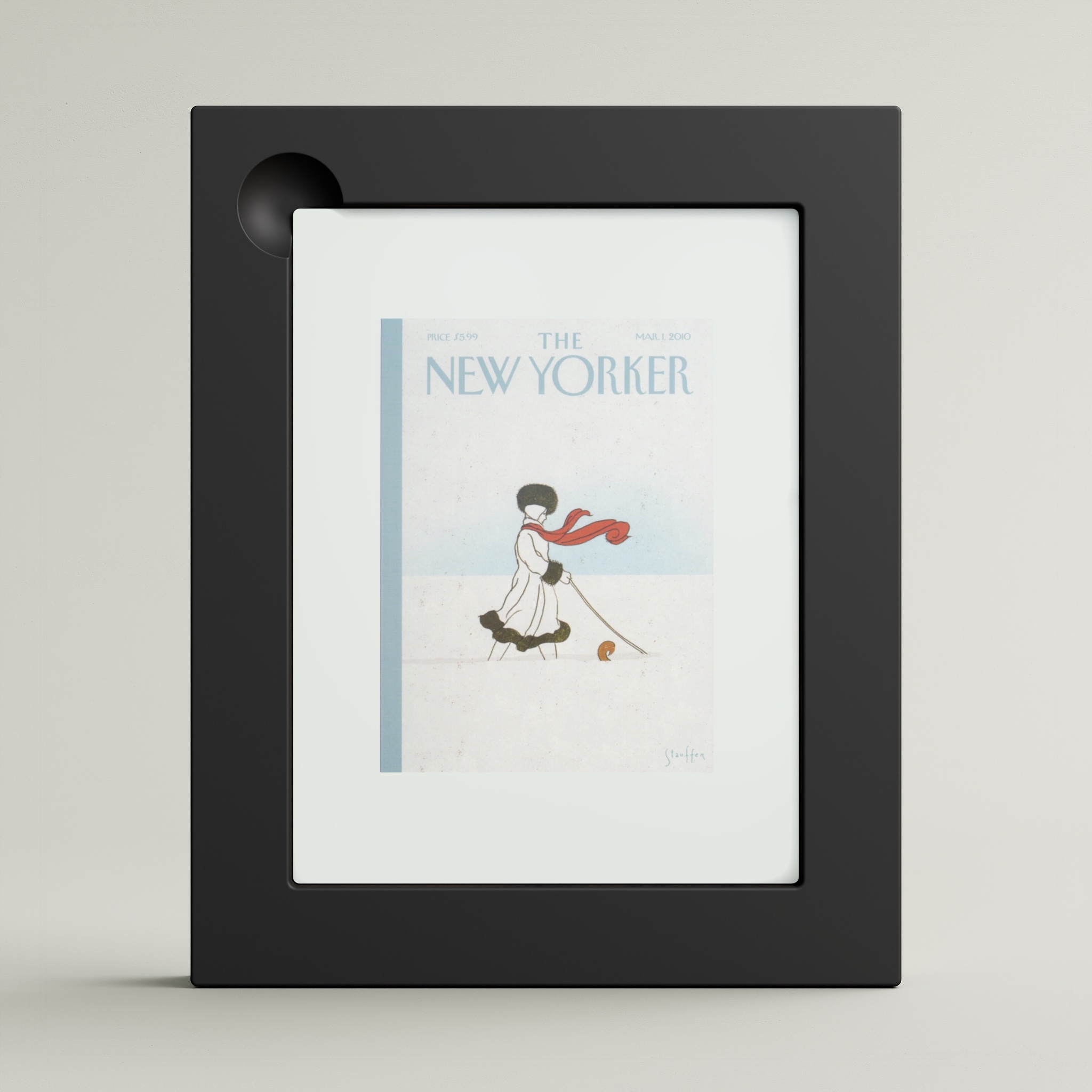 The New Yorker: Whiteout (framed)