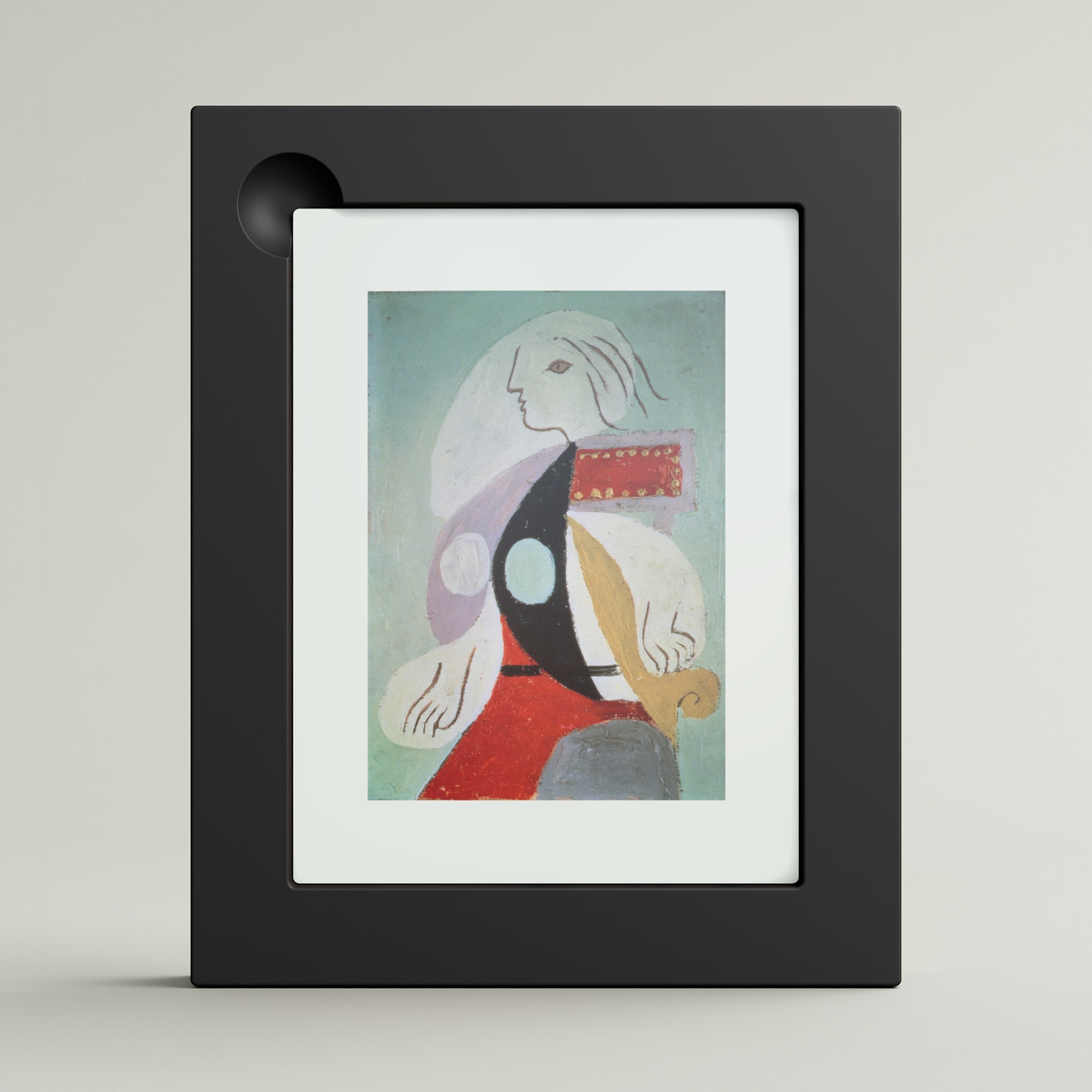 Femme à la Robe Multicolore (framed)