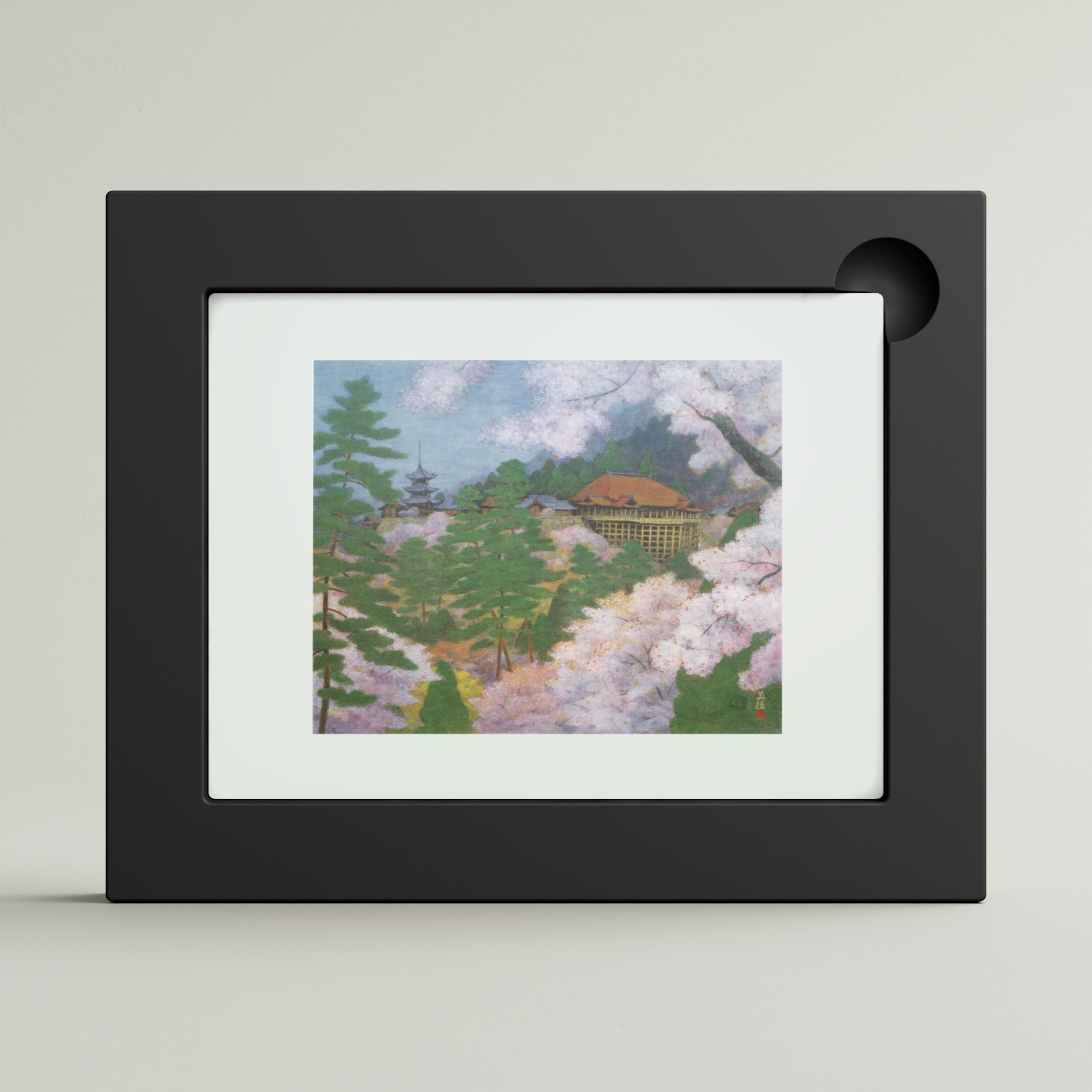 Kiyomizudera Temple in Spring (framed)