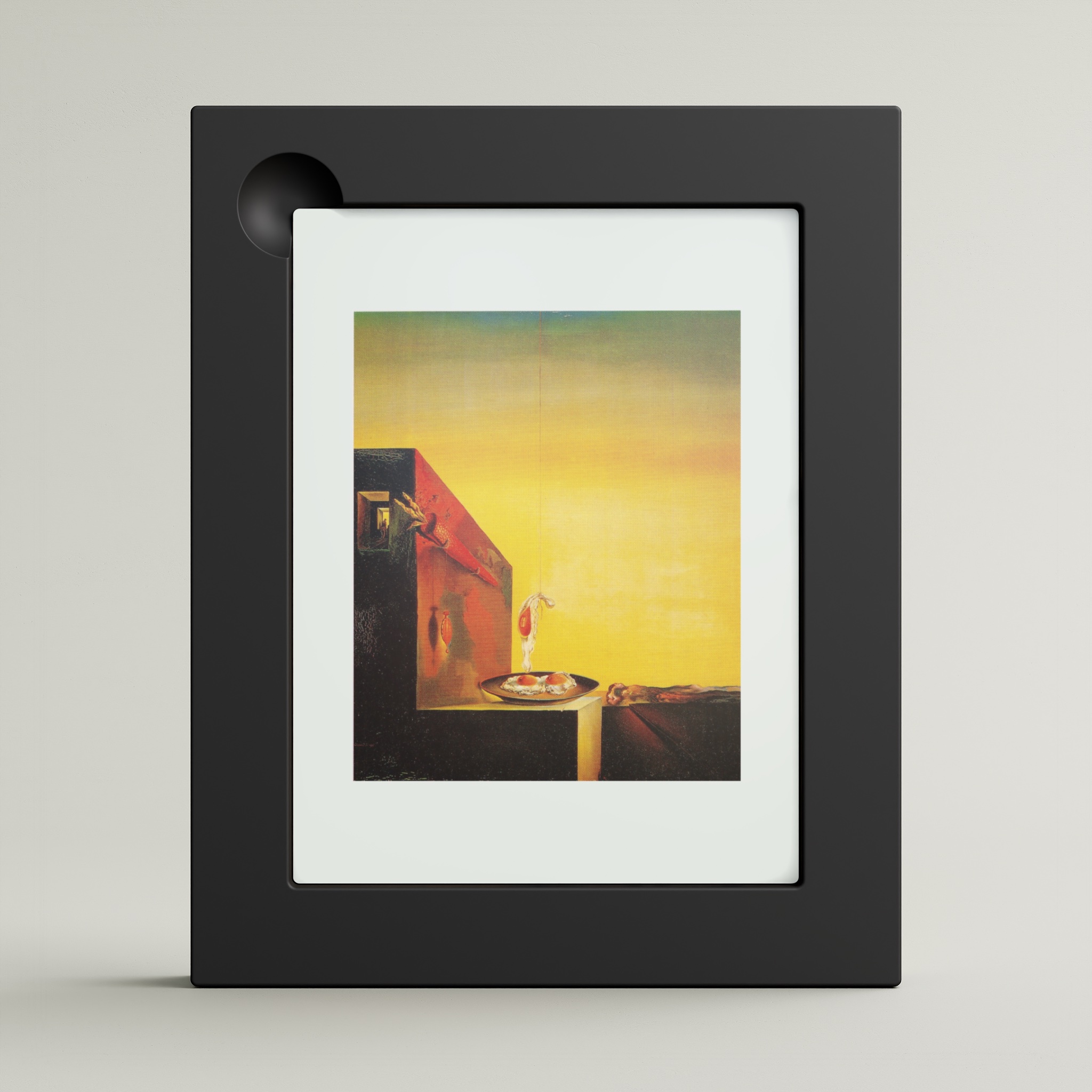 Fried Eggs on a Plate without the Plate (framed)