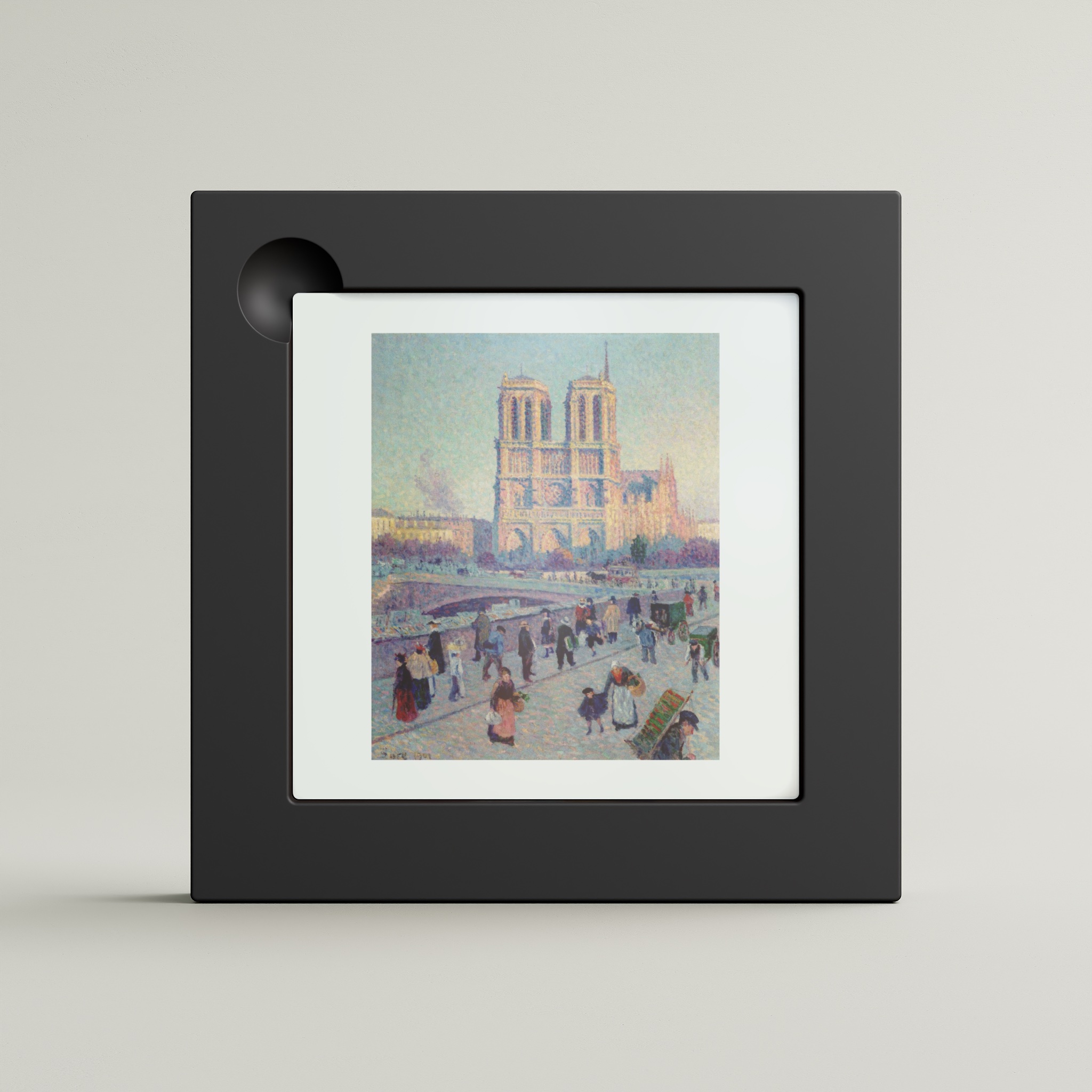 Le Quai Saint - Michel et Notre - Dame (framed)