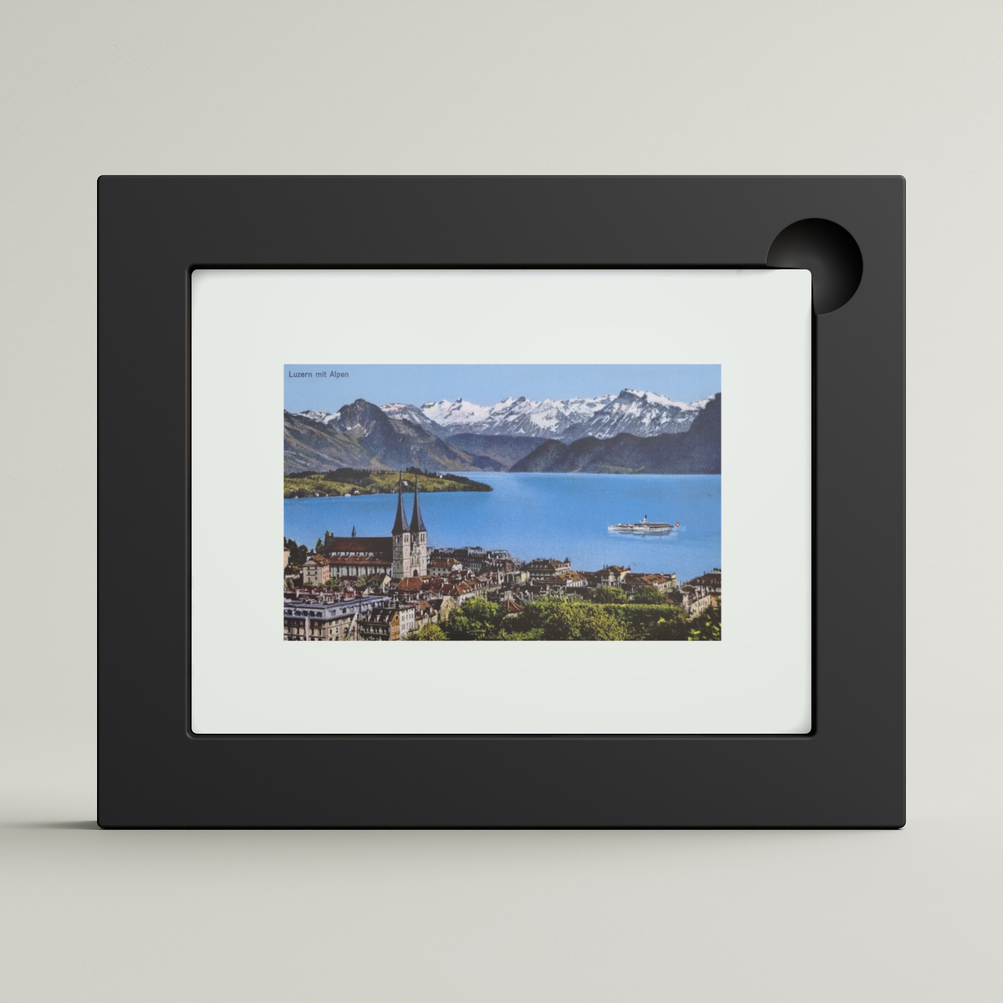 Luzern mit Alpen (framed)