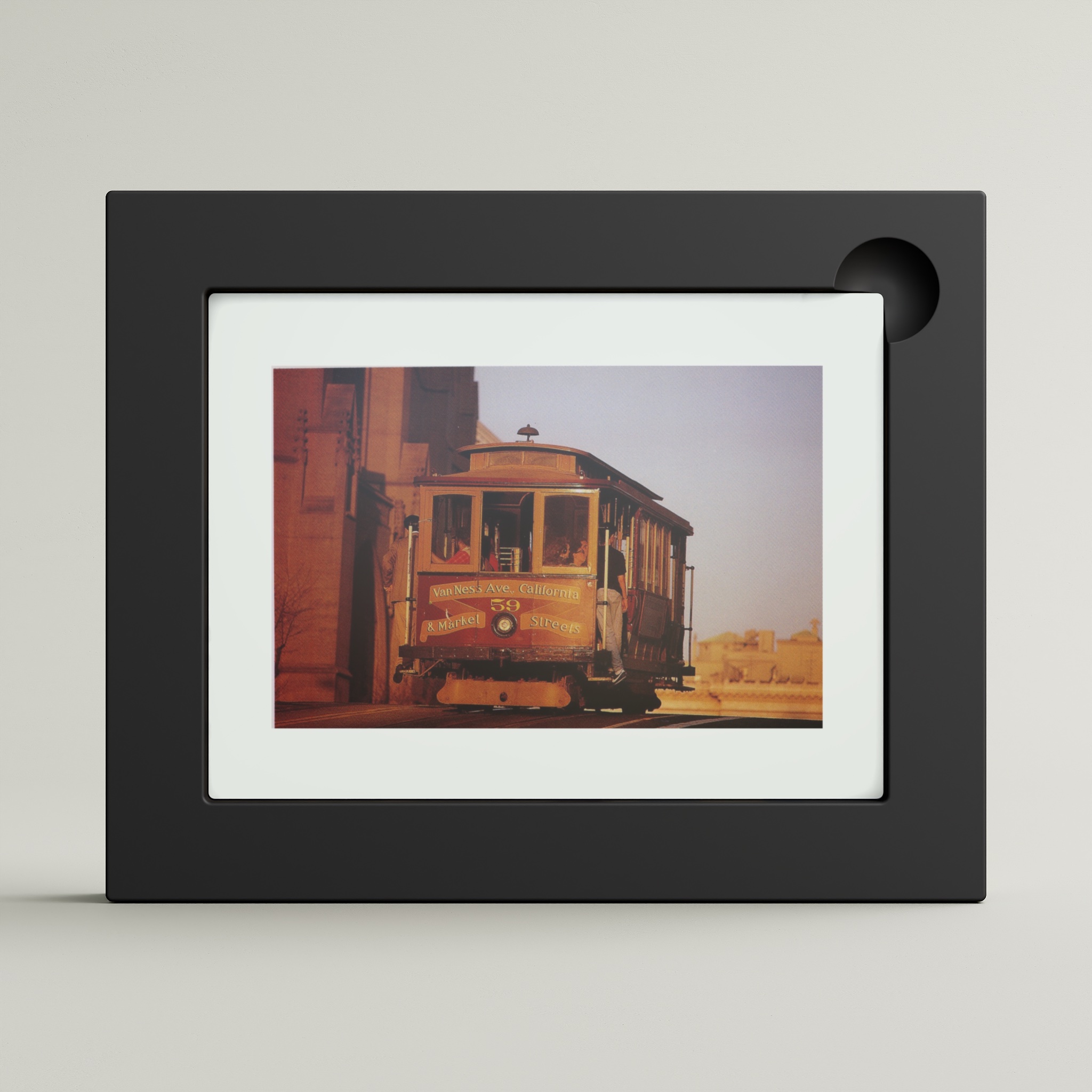 San Francisco,Cable Car,Calfornia Street (framed)