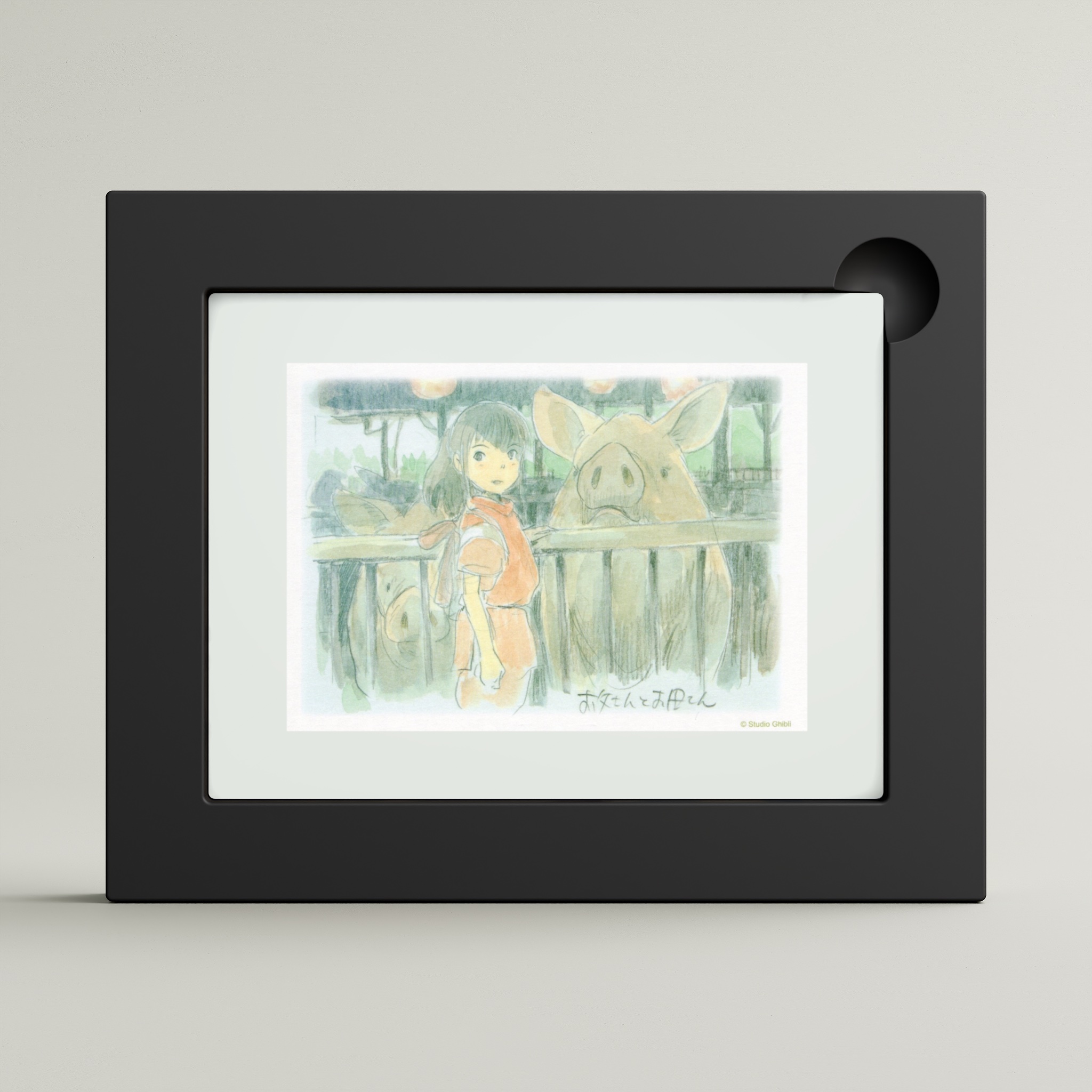 Spirited Away （2001） – Watercolor Greeting Cards (framed)