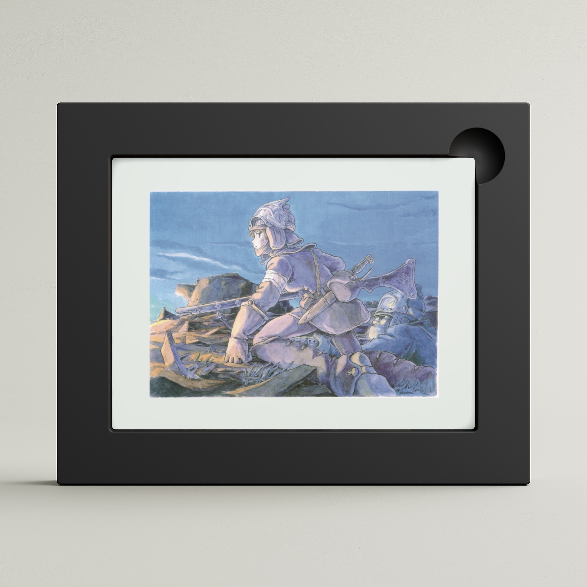 Nausicaä of the Valley of the Wind （1984） – Watercolor Greeting Cards (framed)