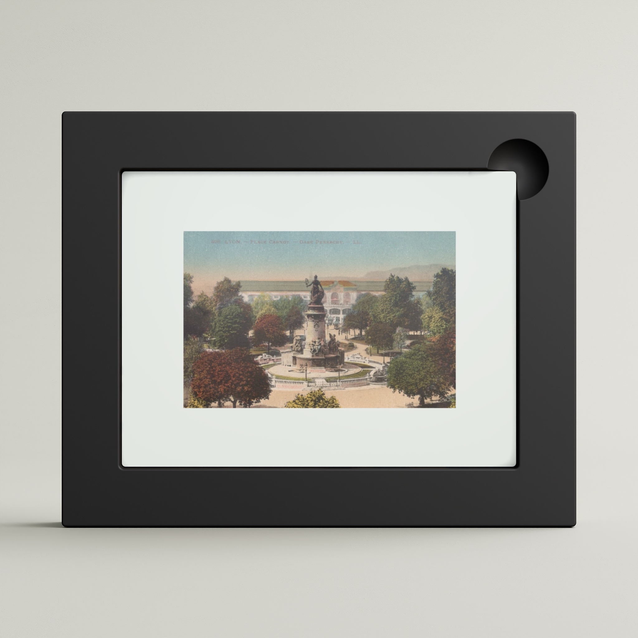 Lyon — Place Carnot — Gare Perrache (framed)