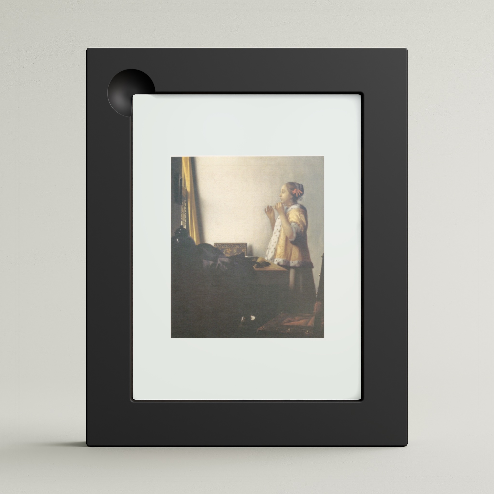 Young Lady with a Pearl Necklace (framed)